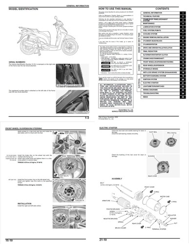 Manuale officina honda 300 - honda,